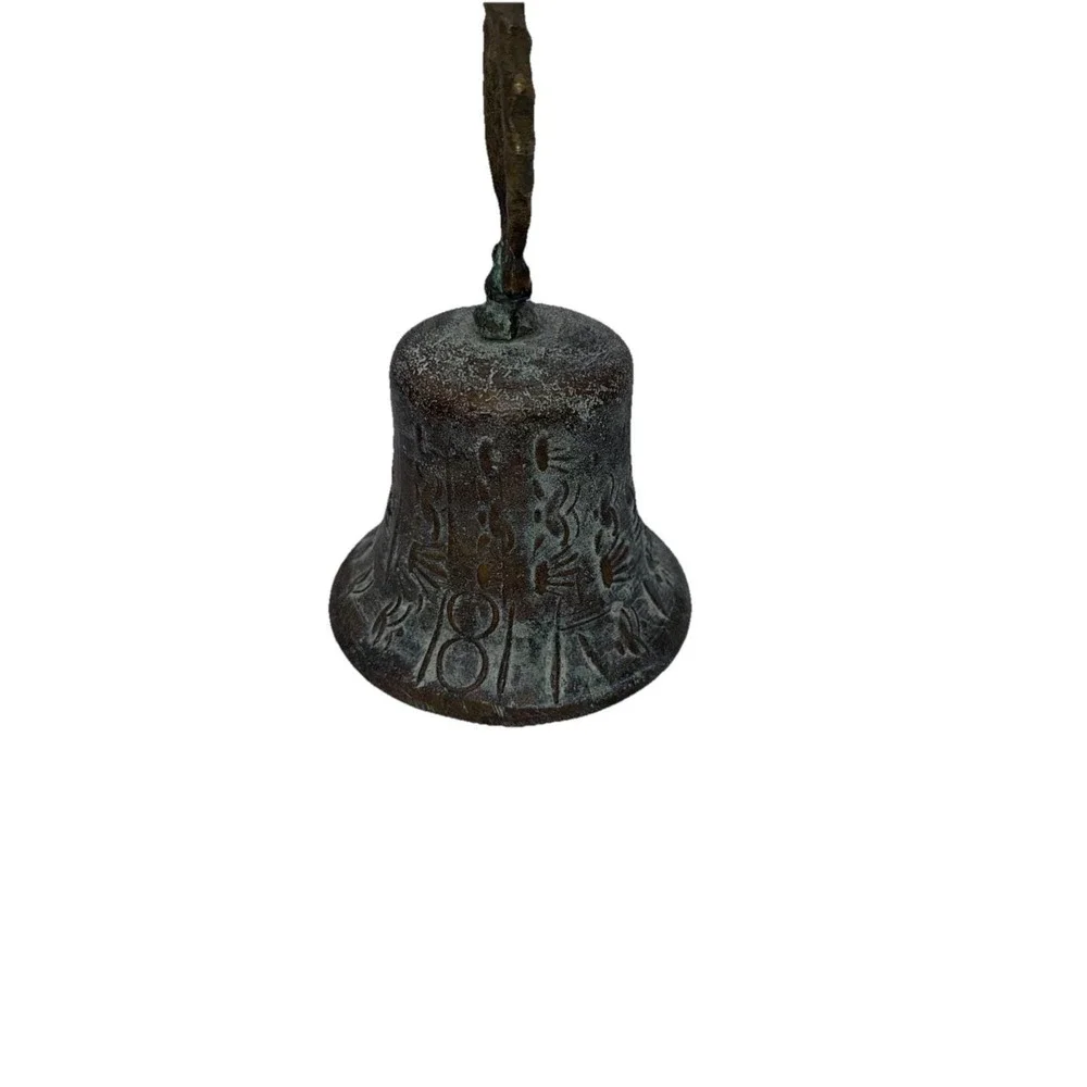 Antique Bronze Spanish Mexico‎ Brass Mission Heavy Church Single Bell 6